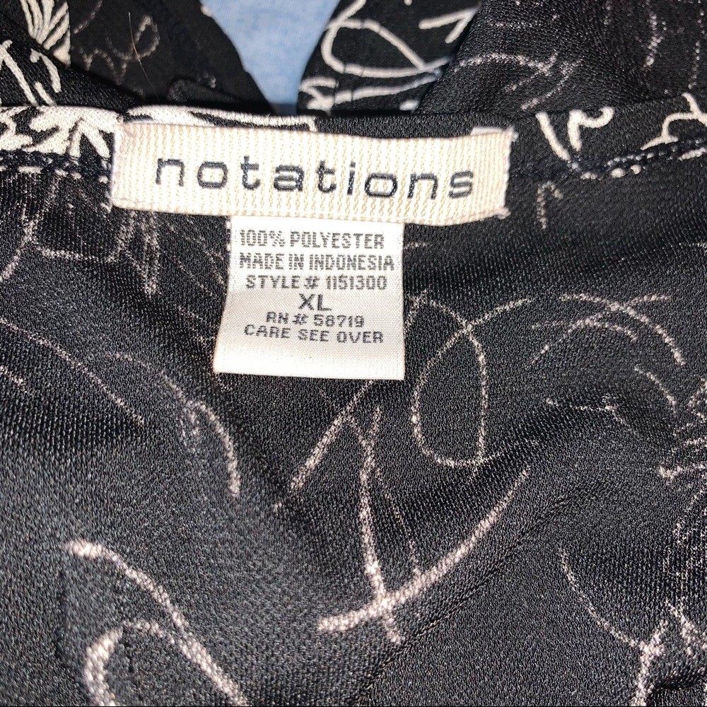 NWT Notations floral ss wrap dress xl - Picture 3 of 6